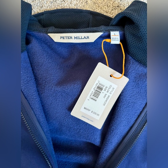 NWT Peter Millar Navy Blue Men's Vest - Picture 3 of 4